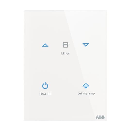 ABB - TB/U4.7.1-CG Control element 4g PLACCA TOUCH, 4 CANALI VERT.