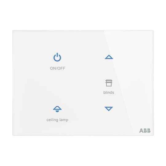 ABB - TB/U4.8.1-CG Control element 4g PLACCA TOUCH, 4 CANALI ORIZ.