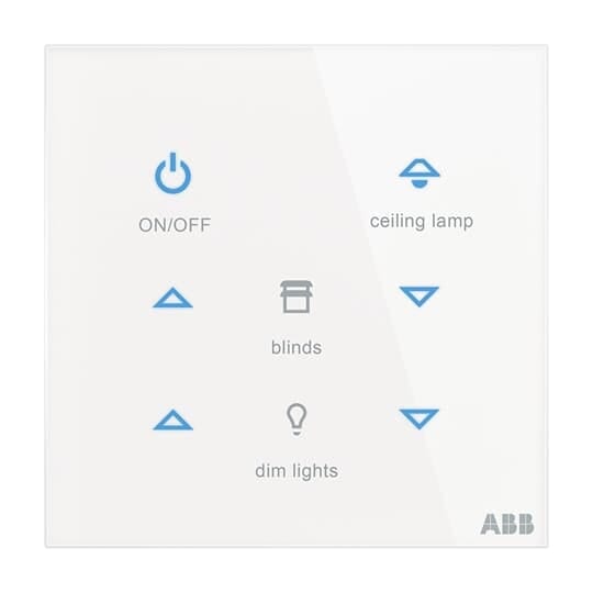 ABB - Control element 6g PLACCA TOUCH, 6 CANALI QU.O.