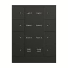 ABB - SB/U8.0.1-885 8f. Control element, black matt PLACCA 8P+SENS.TEMP. NERO