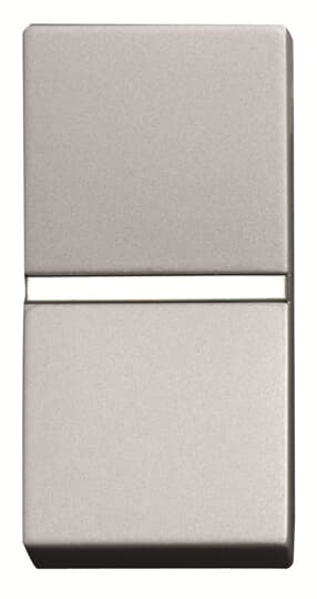 ABB - Switch 1-gang, 2-way, DP - 1M - Silver N2102.2 PL - INT. 2P ILLUMINABILE GRIGIO.