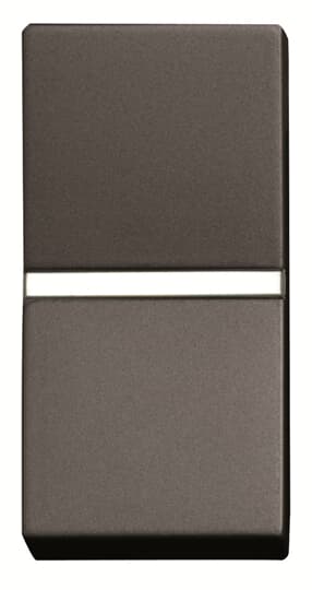 ABB - Switch 1-gang, 2-way, DP - 1M - Anthracite N2102.2 AN -INT. 2P ILLUMINABILE ANTRACI