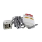 ABB - 74163B7 Pear push-button Systevo Call Easy 2+1 IP67 with auto-release plug L coded TASTIERA 2 LUCI (3M)