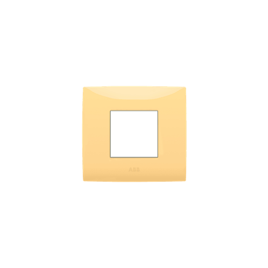 ABB - Placca 2 moduli, giallo pastello, frame, 2 modules, yellow 1-gang(s) - Chiara.
