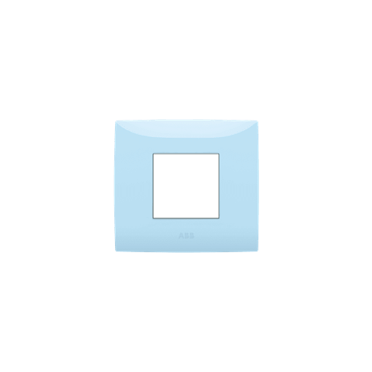 ABB - Placca 2 moduli, azzurro pastello, frame, 2 modules, blue 2-gang(s) - Chiara.