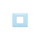 ABB - Placca 2 moduli, azzurro pastello, frame, 2 modules, blue 2-gang(s) - Chiara. 2CSK0214CH