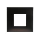 ABB - Frame 2 modules Metal Black Satin Finish 1-gang(s) Black Placca 2 Mod. Metal Black Satinato.