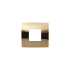 ABB - Frame, 2 modules, Glossy GOLD 2-gang(s) Gold - Chiara PLACCA 2 MOD. ORO LUCIDO.