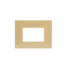 ABB - Frame, 3 modules, YELLOW 3-gang(s) Yellow - Chiara PLACCA 3 MODULI, GIALLO PASTELLO. 2CSK0311CH