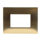 ABB - Frame 3 modules GOLD satin finish 1-gang(s) Oro Satinato Chiara Placca 3 mod. 2CSK0354CH