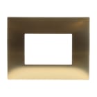 ABB - Frame 3 modules GOLD satin finish 1-gang(s) Oro Satinato Chiara Placca 3 mod.
