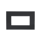 ABB - Frame 4 modules VOLCANO 4-gang(s) Black PLACCA COLORE VULCANO Chiara. 2CSK0404CH