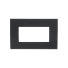 ABB - Frame 4 modules VOLCANO 4-gang(s) Black PLACCA COLORE VULCANO Chiara.