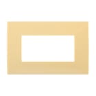 ABB - Placca 4 moduli, giallo pastello, frame, 1-gang(s) yellow - Chiara. 2CSK0411CH