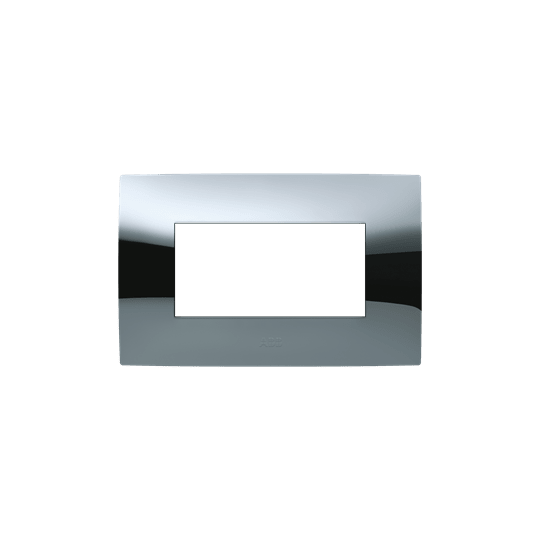 ABB - Frame 4 modules Glossy Chrome 1-gang(s) Chiara Placca 4 mod. cromo lucido.
