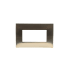 ABB - Frame 4 modules GOLD satin finish 4-gang(s) Oro Satinato Chiara Placca 4 Mod.