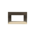ABB - Frame 4 modules GOLD satin finish 4-gang(s) Oro Satinato Chiara Placca 4 Mod.