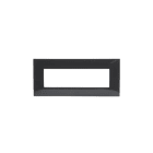 ABB - Frame 7 moduli, colore vulcano, placca 1-gang nera - Chiara. 2CSK0704CH