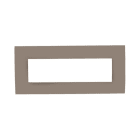 ABB - Frame 7 modules Glossy BRONZE 7-gang(s) Bronze PLACCA 7 MOD. BRONZO LUCIDO Chiara.