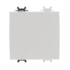ABB - Interruttore 1P, 16AX, 250V~, 2 moduli, Bianco - Chiara, ingombro 2 moduli.