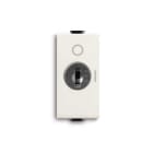 ABB - Double-pole push switches, NO, 16A - 250V~, with universal key control Without imprint Single push button 2 pole, 1NO 0NC 0CO White - Chiara PULSANTE 2P, 16AX, CON CHIAVE UNIV.