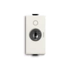 ABB - Double-pole push switches, NO, 16A - 250V~, with universal key control Without imprint Single push button 2 pole, 1NO 0NC 0CO White - Chiara PULSANTE 2P, 16AX, CON CHIAVE UNIV.