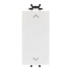 ABB - Change-over switch 2 pole, 10A - 250V~, 3 positions, with central OFF, White - Chiara, 10AX, 3 POSIZIONI