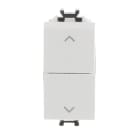 ABB - Double single-pole push switches, NO+NO, 16A - 250V~, with interlock Without imprint Group push button 2 pole, 2NO 2NC 0CO White - Chiara PULSANTE 1P DOPPIO, 16A, CON INTERBLOCCO