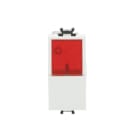 ABB - Pulsante 1P, 16A, NO, diffusore rosso, senza imprint, singolo pulsante bianco Chiara. 2CSK1024CH
