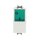ABB - Pulsante 1P, 16A, NO, diffusore verde, senza stampa, unico pulsante bianco. 2CSK1025CH