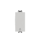 ABB - Pulsanti 1P, 16A, NO con simbolo campanello, 1 pulsante singolo 1NO 0NC 0CO bianco - Chiara. 2CSK1028CH