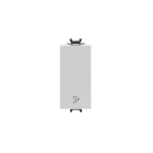 ABB - Pulsanti 1P, 16A, NO, 250V~, con SIMBOLO LUCE SCALE. Single-pole push switches con STAIR LIGHT symbol, 1NO 0NC 0CO White - Chiara. 2CSK1030CH