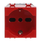 ABB - Presa bipasso 2P+T, 16A, 250V~, P30/P17, rossa senza stampa italiana - Chiara.