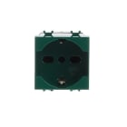 ABB - Presa bipasso 2P+T, 16A, 250V~, P30/P17, verde senza stampa italiana - Chiara.