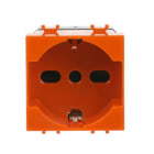 ABB - Presa bipasso 2P+T, 16A, 250V~, P30/P17, arancio senza stampa italiana - Chiara. 2CSK1112CH