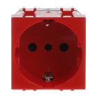 ABB - Presa 2P+E 16A 250V~ P30 Rossa Senza Impronta Italiana Chiara Unel