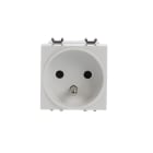 ABB - Presa 2P+T 16A francese senza impronta norma NF bianca - Chiara. 2CSK1144CH