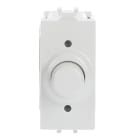 ABB - Electronic dimmer with rotary control and two-way switch for resistive loads 100-500W, 230V~ - 50/60Hz White - Chiara, MAN E DEVIAT RESISTIVI.