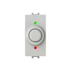 ABB - Dimmer con pulsante per carichi resistivi e induttivi da 60-500W (60-500VA) 230V~ - 50/60Hz Bianco - Chiara, ideale per regolare l'intensità luminosa. 2CSK1207CH