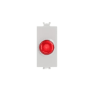 ABB - Spia con diffusore luminoso rosso, fornita senza lampada, per luce di segnalazione rossa e bianca - Chiara.