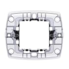 ABB - Supporto 2-module con griffe per scatola rotonda 1 gang Silver - Chiara, SUPPORTO 2 MOD., CON GRIFFE X SCAT. ROT.