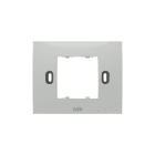ABB - Self supporting frame, 2 modules, GREY RAL7035 1 gang Grey - Chiara PLACCA AUTOPORT. 2 POSTI GRIGIO RAL7035