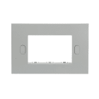 ABB - Placca autoportante, 3 moduli, grigio RAL7035, 3 posti - Chiara.