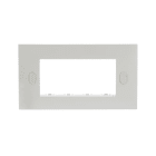 ABB - Placca autoportante, 4 moduli, bianco RAL9016, 1 gang - Chiara.
