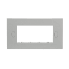 ABB - Placca autoportante 4 moduli grigio RAL7035 1 gang Chiara.