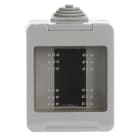 ABB - Contenitore IP55, 1 posto (2 moduli) con morsetto grigio - Chiara. 2CSK2155CH