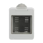 ABB - CONTENITORE IP55, 2 POSTI (2 MODULI) CON MORSETTIERA GRIGIA - CHIARA