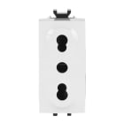 ABB - Presa bivalente 2P+T, 10/16A, P17/P11 antibattente Chiara.