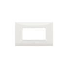 ABB - Placca 7 moduli bianco antibatterico Chiara.