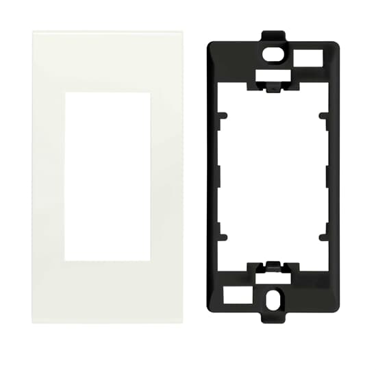 ABB - Placca 1M bianco e supporto 1M 1-gang(s) Chiara - White